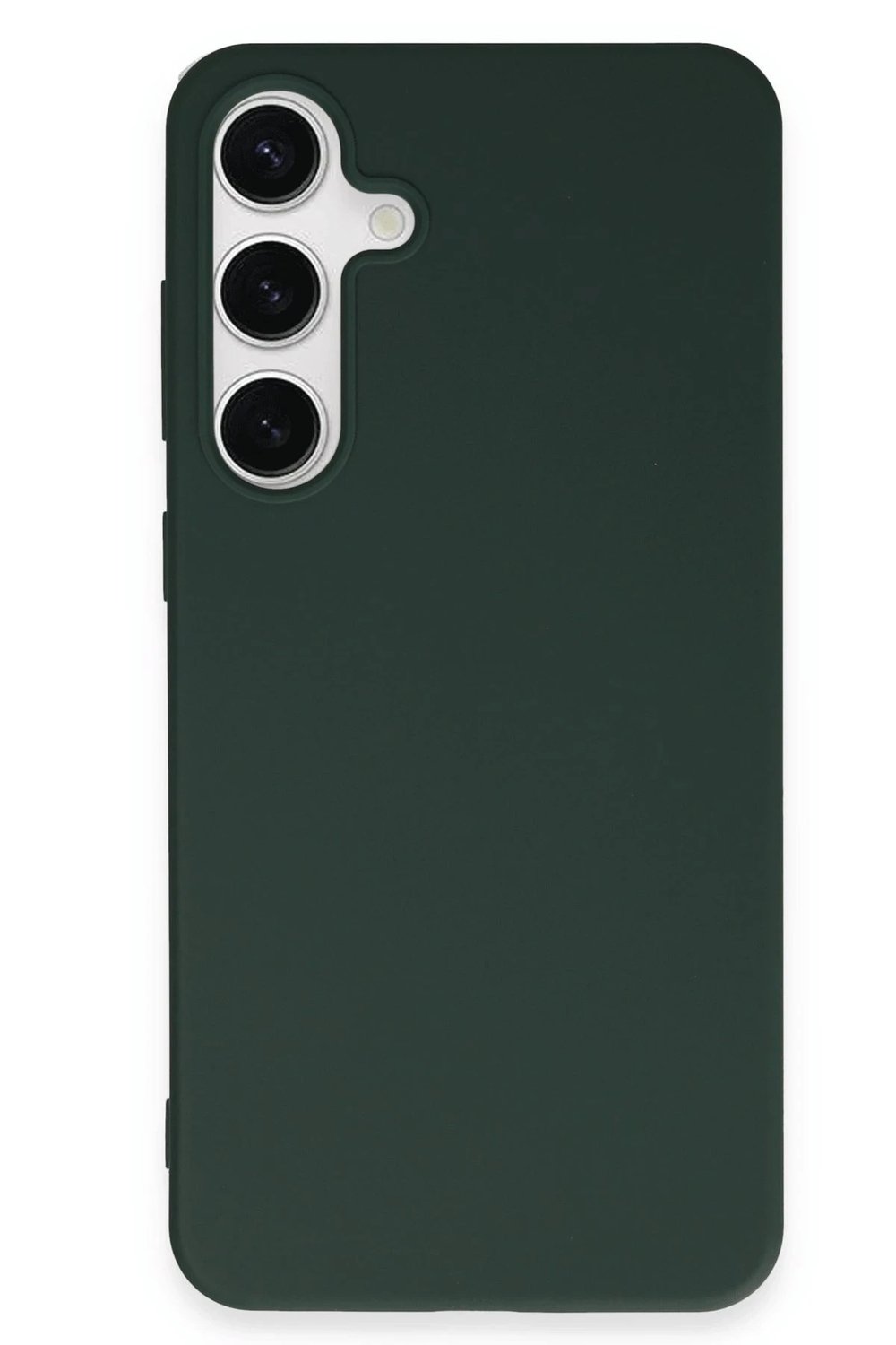 Mey İthalat®  Samsung Galaxy S24 Plus Kılıf First Silikon - Koyu Yeşil