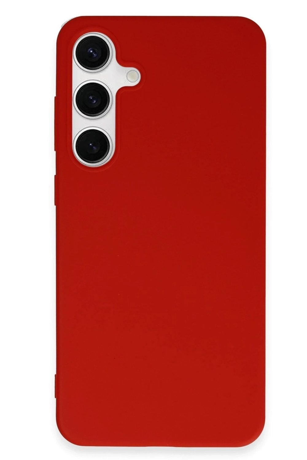 Mey İthalat®  Samsung Galaxy S24 Plus Kılıf First Silikon - Kırmızı