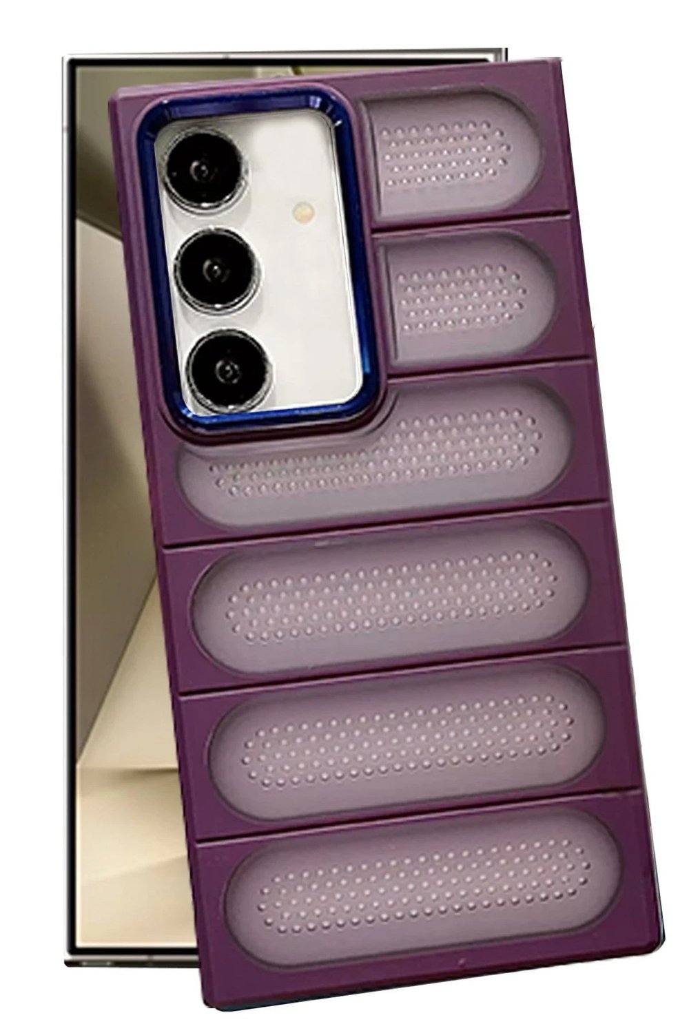Mey İthalat®  Samsung Galaxy S24 Plus Kılıf Airmax Silikon Kapak - Derin Mor