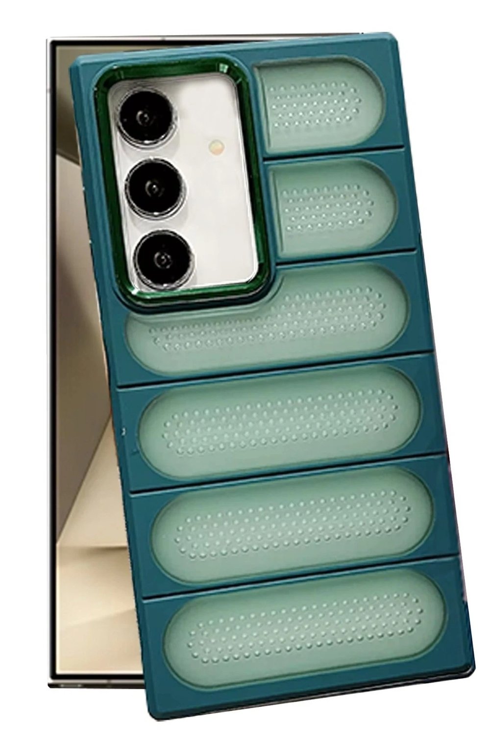 Mey İthalat®  Samsung Galaxy S24 Plus Kılıf Airmax Silikon Kapak - Koyu Yeşil