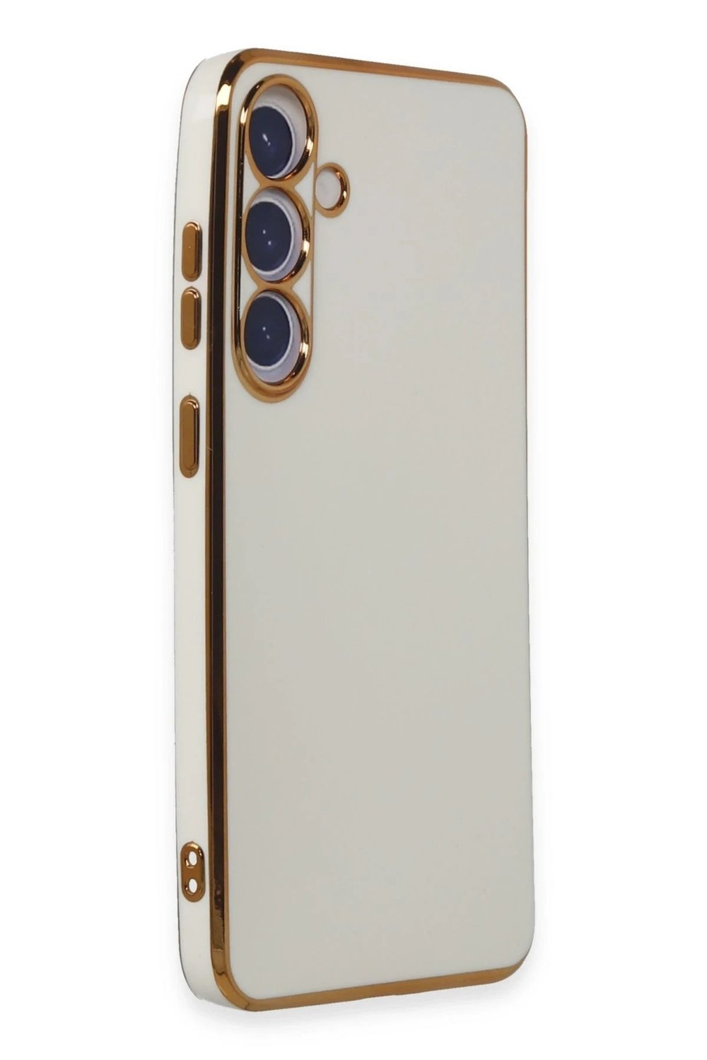 Mey İthalat®  Samsung Galaxy S24 Plus Kılıf Volet Silikon - Beyaz