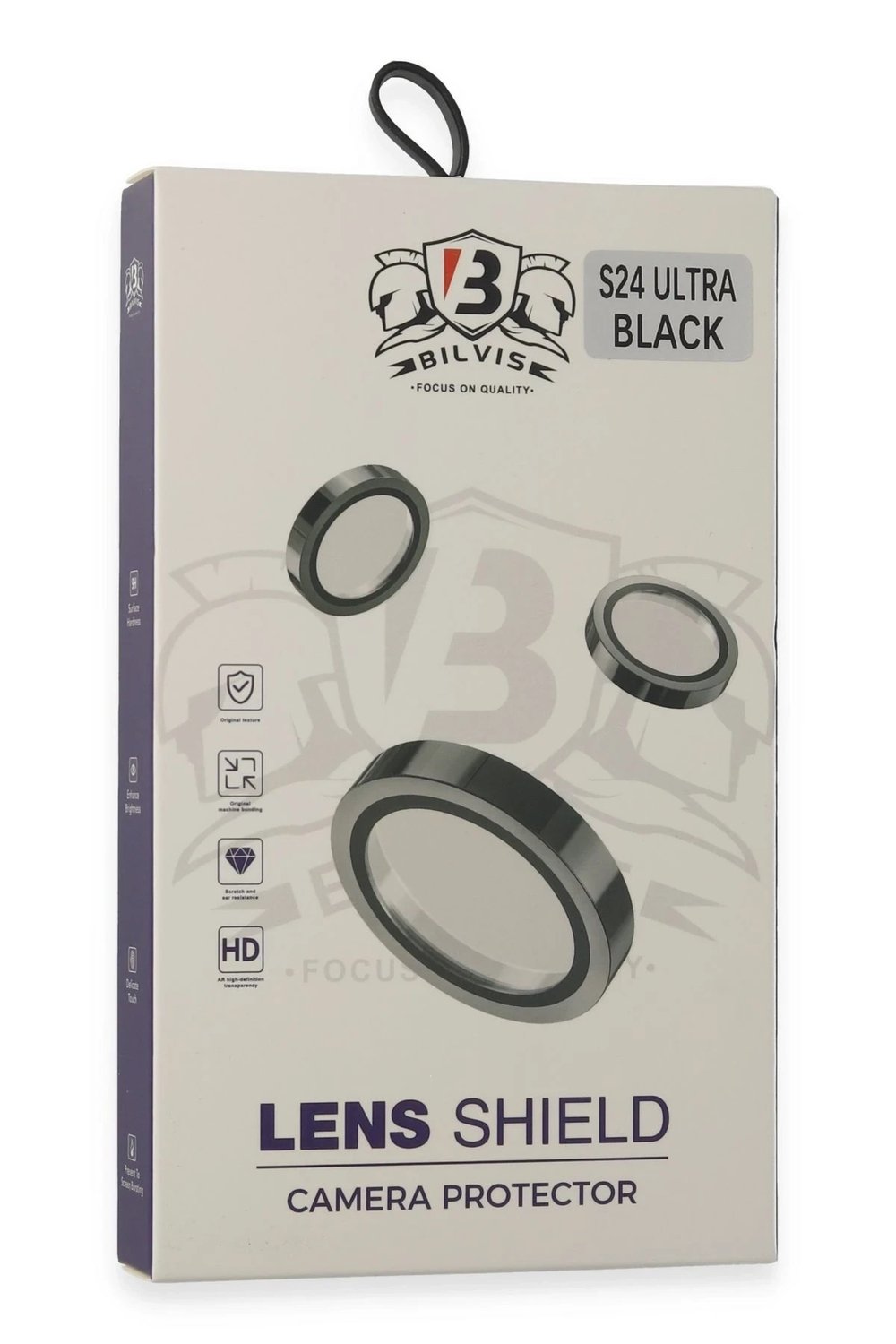 Mey İthalat®  Samsung Galaxy S24 Ultra Bilvis Titan Kamera Lens - Siyah