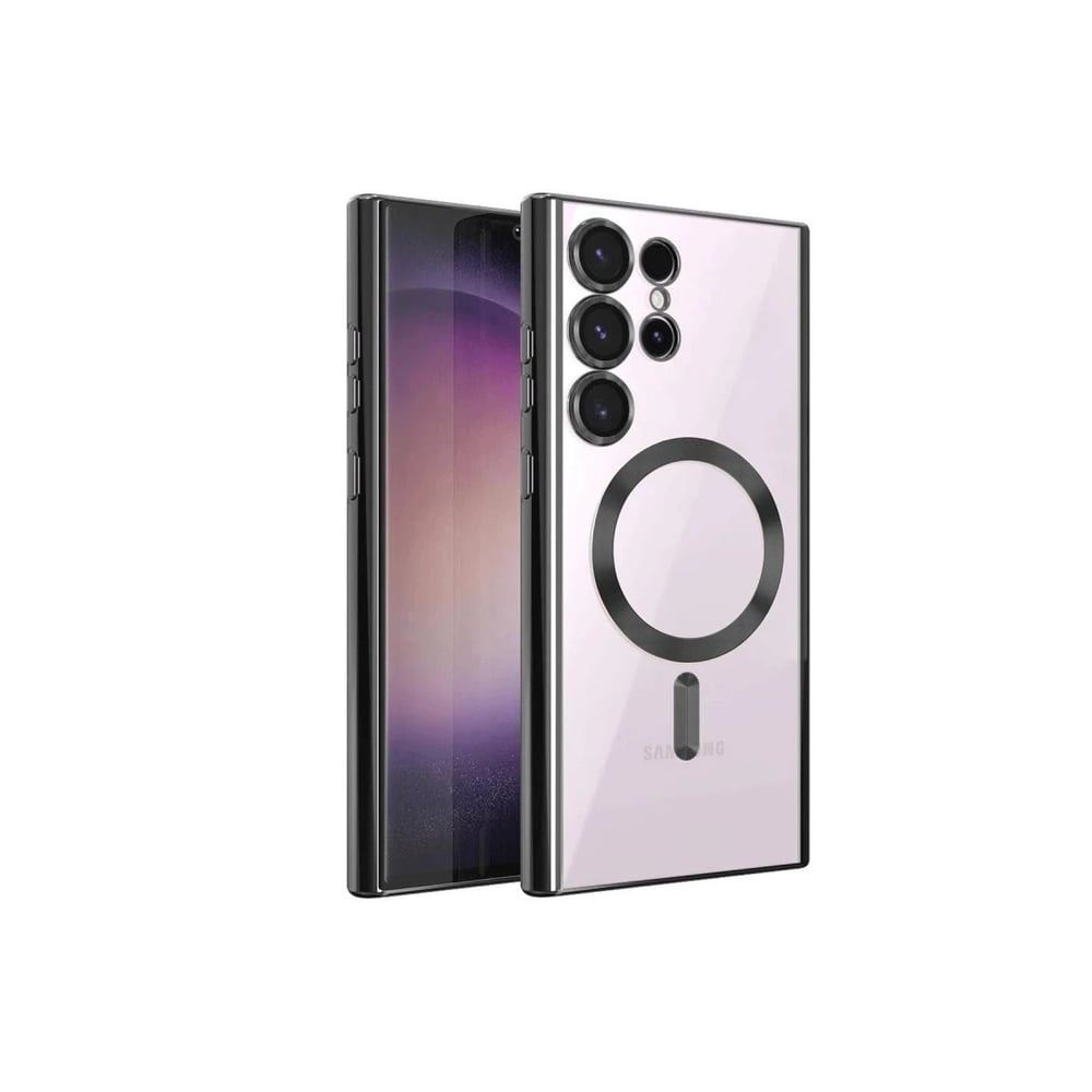 Mey İthalat®  Samsung Galaxy S24 Ultra Kılıf Kross Magneticsafe Kapak - Siyah