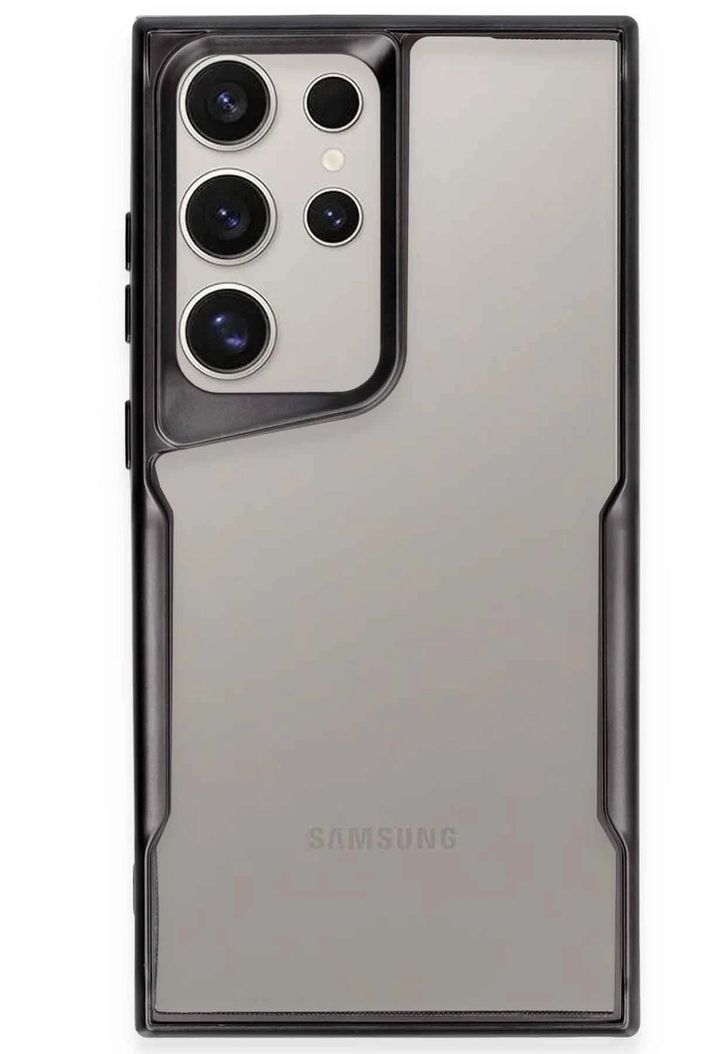 Mey İthalat®  Samsung Galaxy S24 Ultra Kılıf Boyi Silikon Kapak - Siyah