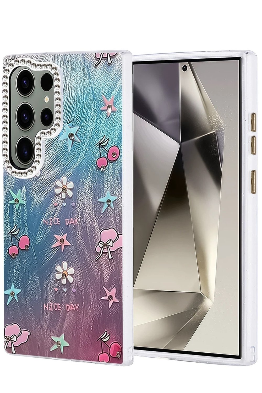 Mey İthalat®  Samsung Galaxy S24 Ultra Kılıf Blade Aynalı Desenli Kapak - Desen 4