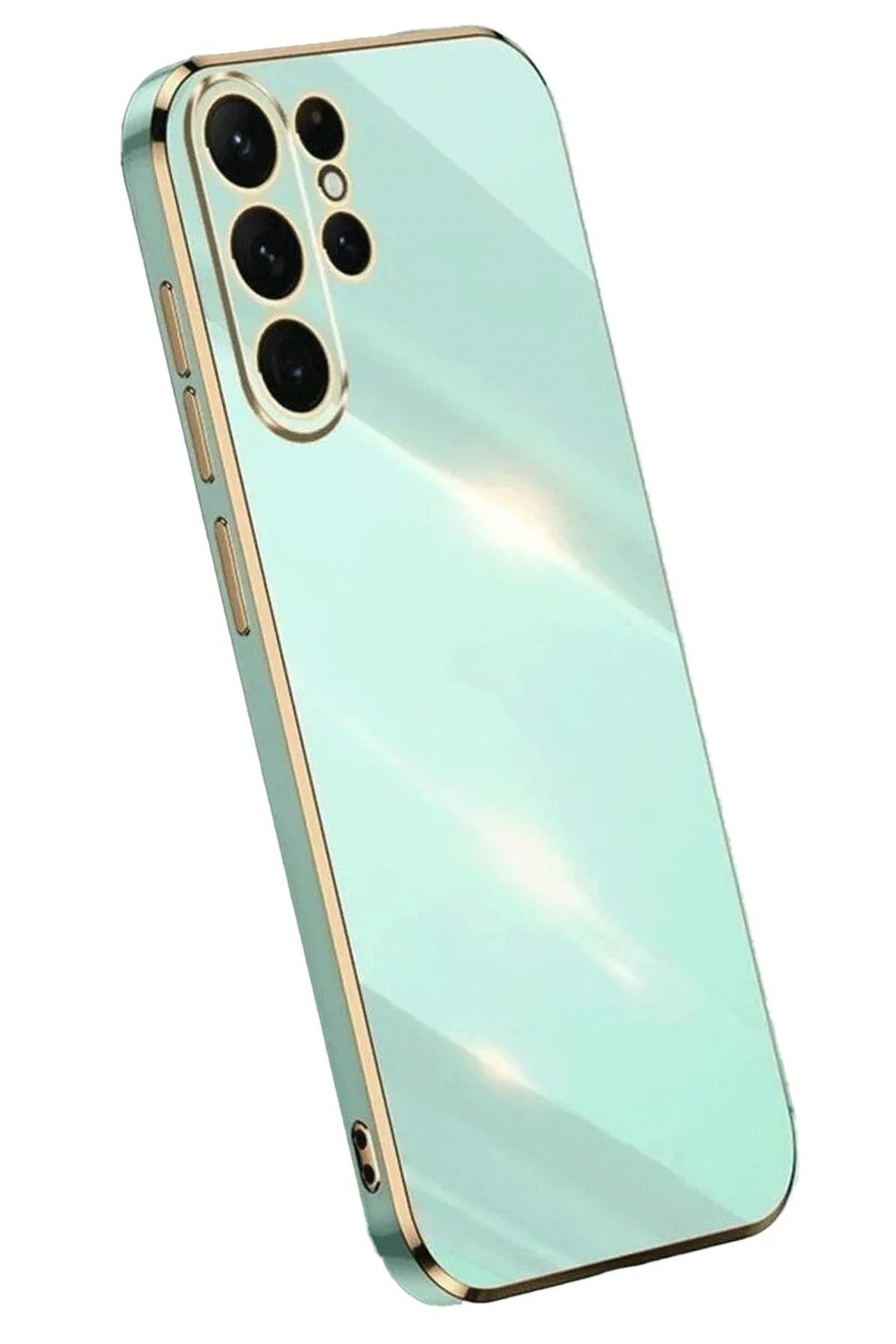 Mey İthalat®  Samsung Galaxy S24 Ultra Kılıf Volet Silikon - Açık Yeşil