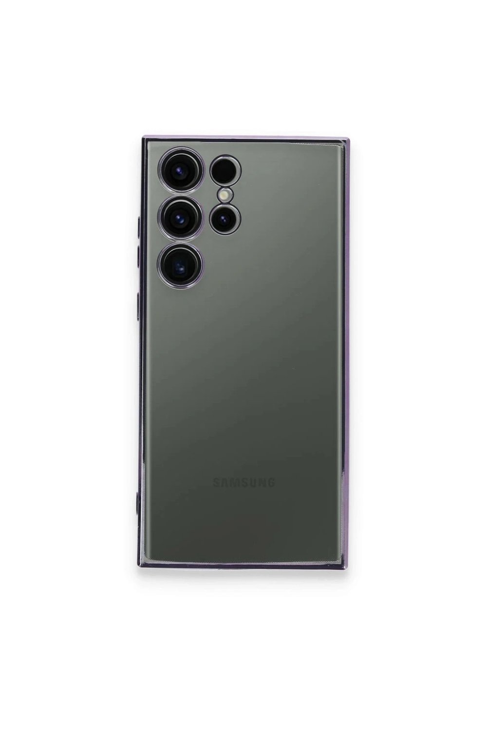 Mey İthalat®  Samsung Galaxy S24 Ultra Kılıf  Lensli Silikon - Siyah