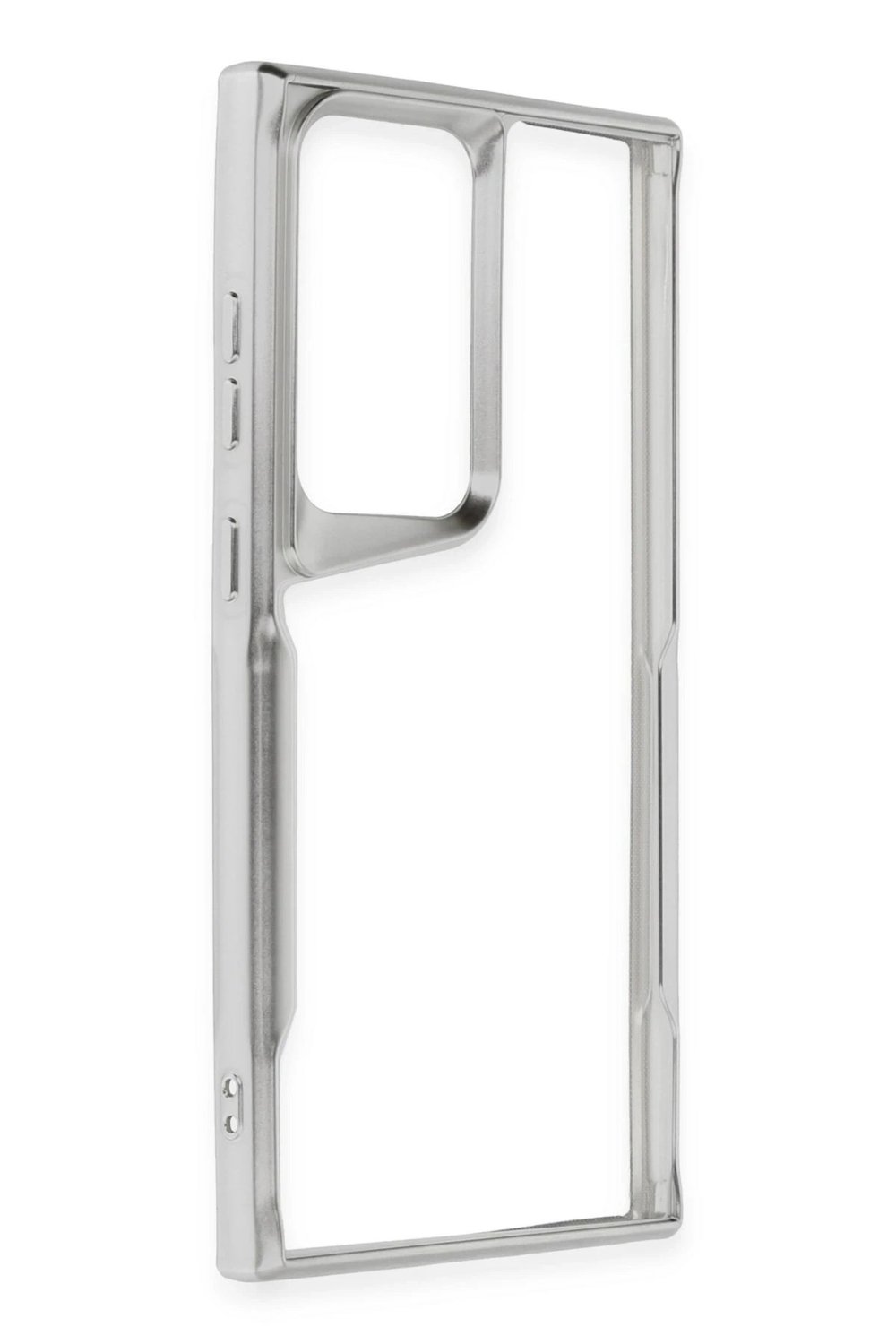 Mey İthalat®  Samsung Galaxy S24 Ultra Kılıf Boyi Silikon Kapak - Gümüş