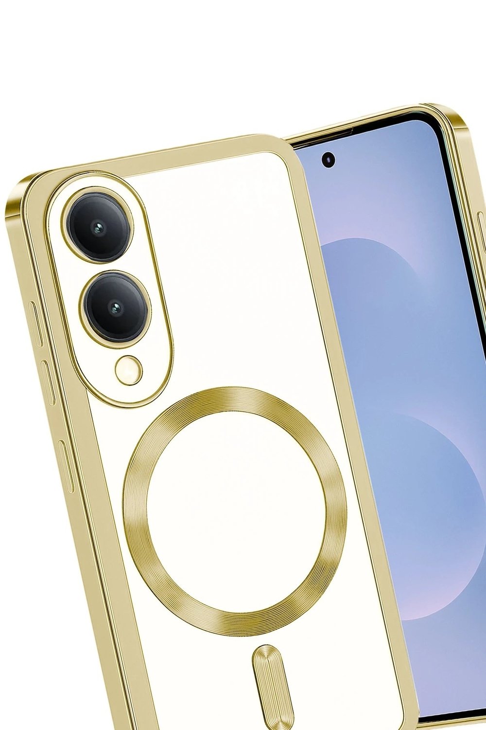 Mey İthalat®  Samsung Galaxy S25 Edge Kross Magneticsafe Kapak - Gold