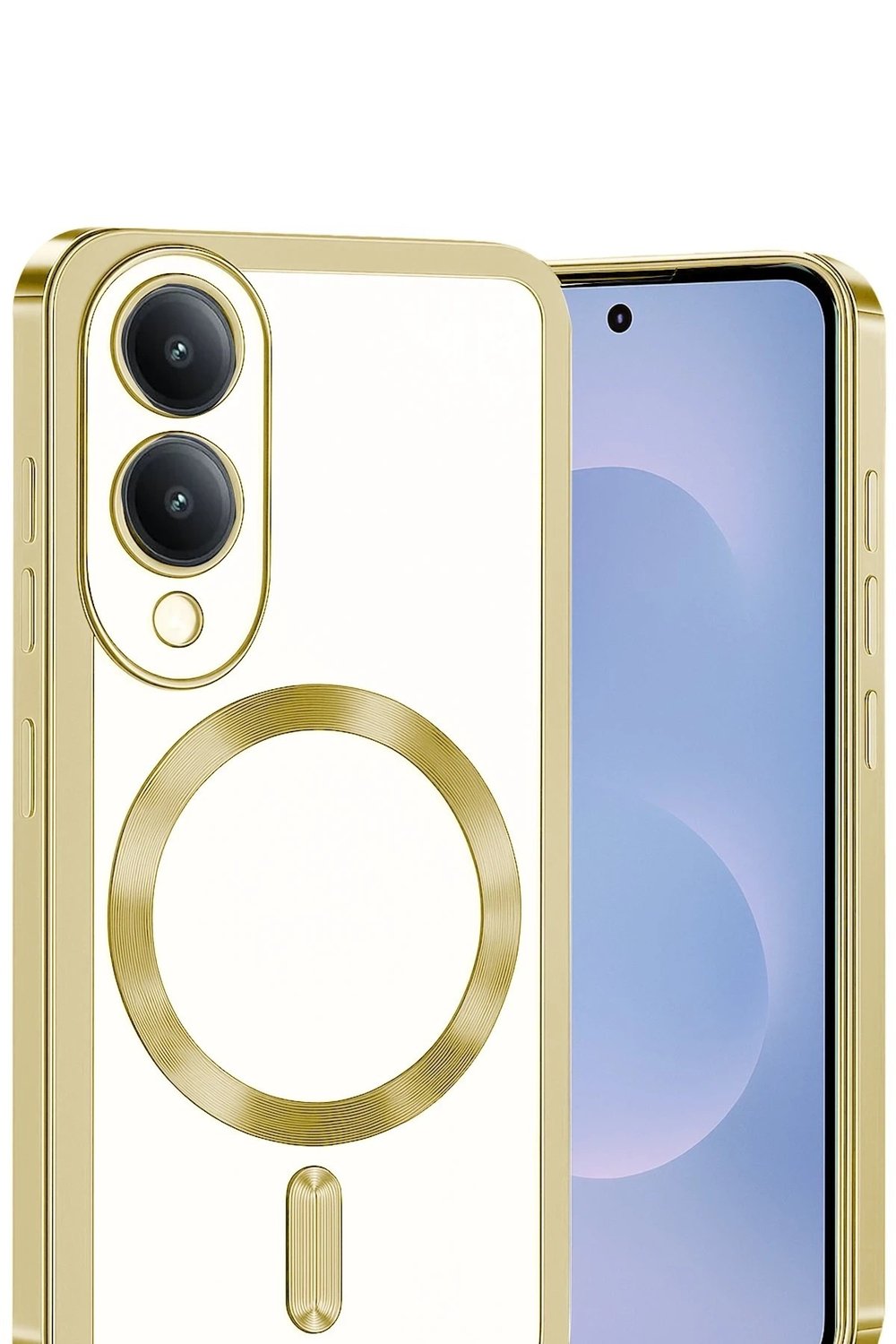 Mey İthalat®  Samsung Galaxy S25 Edge Kross Magneticsafe Kapak - Gold