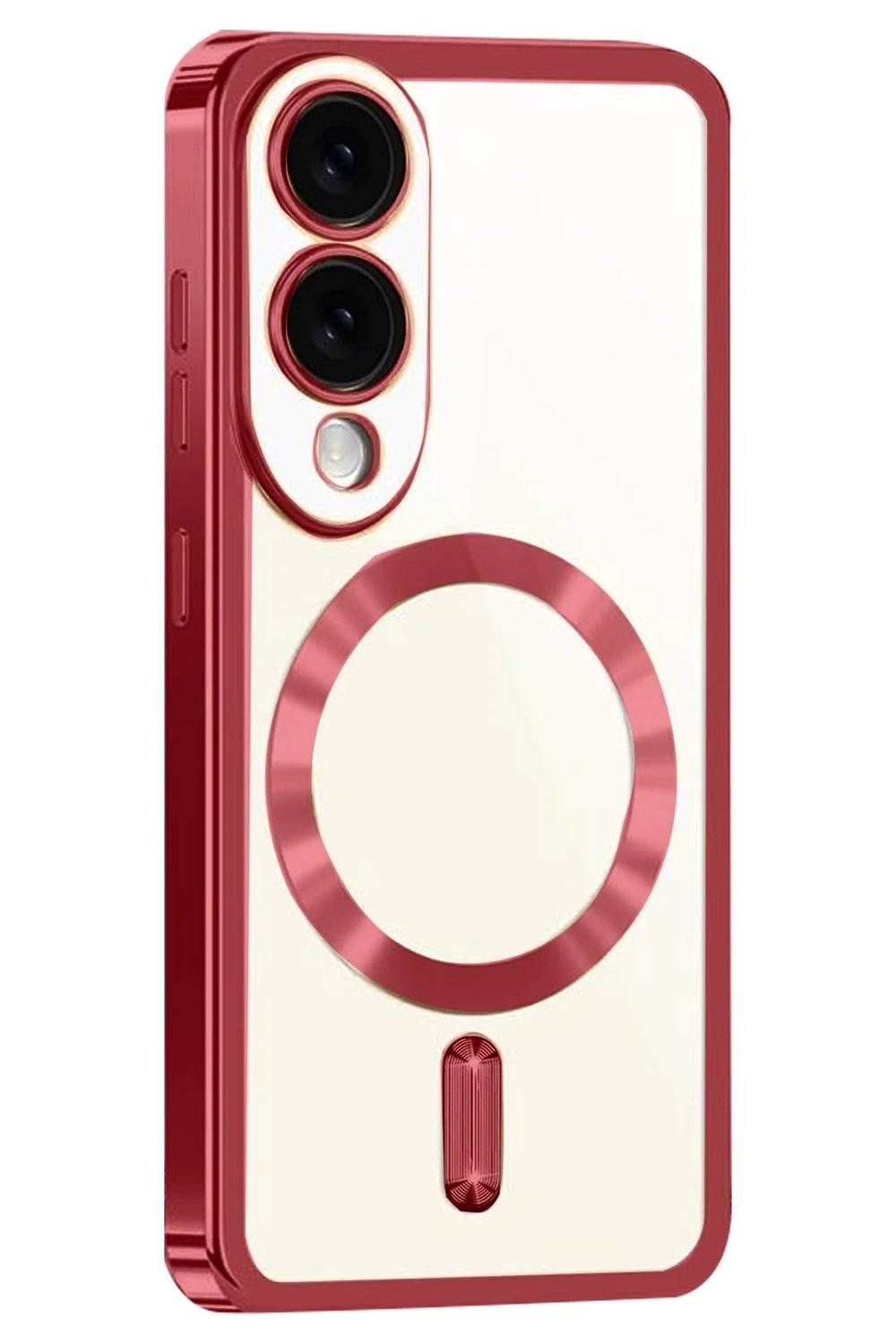 Mey İthalat®  Samsung Galaxy S25 Edge Kross Magneticsafe Kapak - Kırmızı