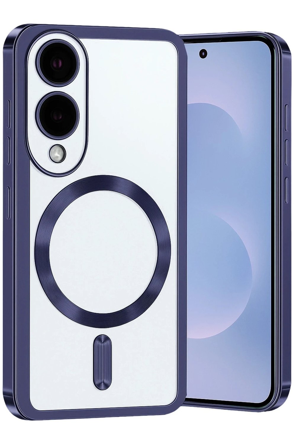 Mey İthalat®  Samsung Galaxy S25 Edge Kross Magneticsafe Kapak - Lacivert