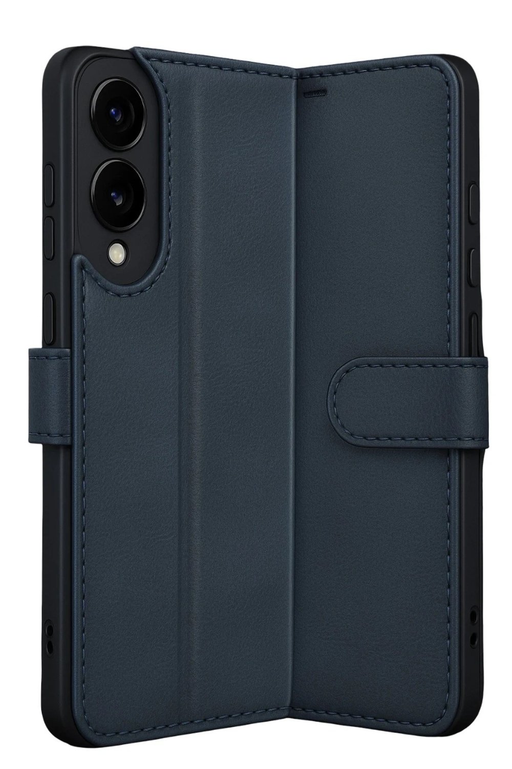 Mey İthalat®  Samsung Galaxy S25 Edge Trend S Plus Kapaklı Kılıf - Lacivert