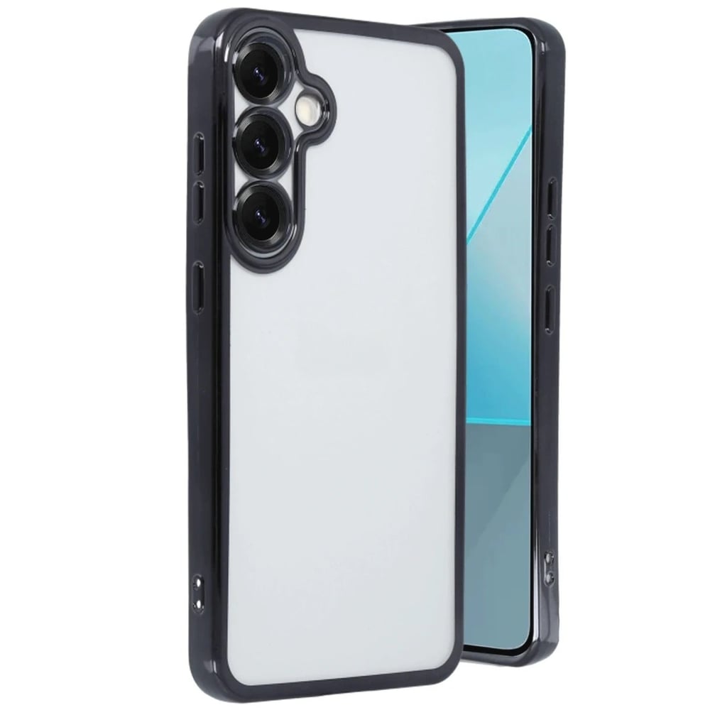 Mey İthalat®  Samsung Galaxy S25 Plus Kılıf  Lensli Silikon - Siyah