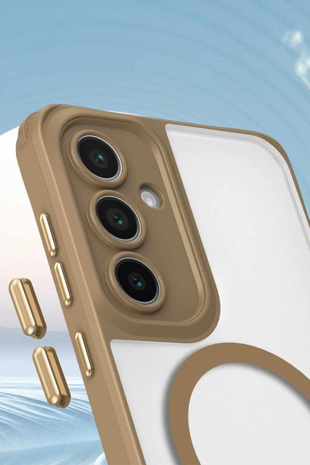 Mey İthalat®  Samsung Galaxy S25 Plus Kılıf Enka Magsafe Silikon Kılıf - Şeffaf