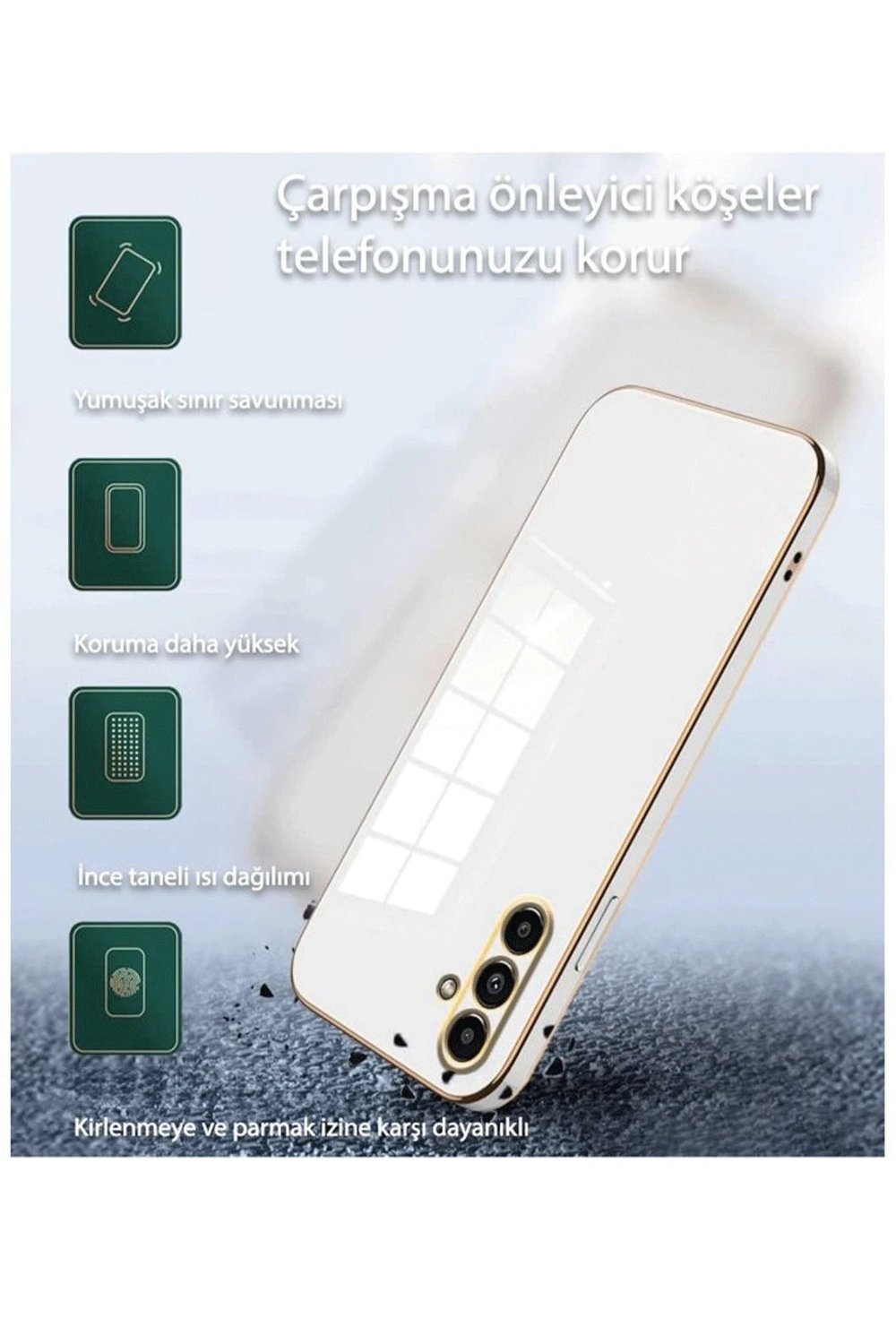 Mey İthalat®  Samsung Galaxy S25 Plus Kılıf Volet Silikon - Mavi