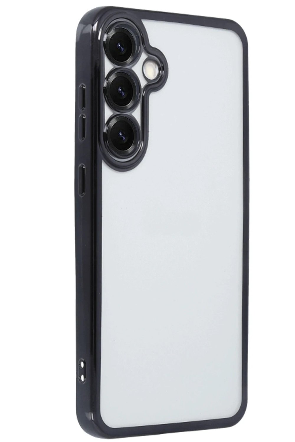 Mey İthalat®  Samsung Galaxy S25 Plus Kılıf  Lensli Silikon - Siyah