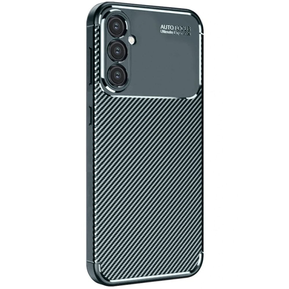 Mey İthalat®  Samsung Galaxy S25 Plus Kılıf Auto Focus Karbon Kapak - Koyu Yeşil