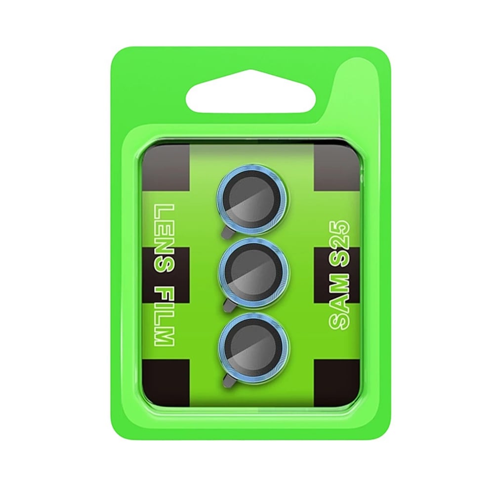 Mey İthalat®  Samsung Galaxy S25 Plus Raze Metal Kamera Lens - Mavi