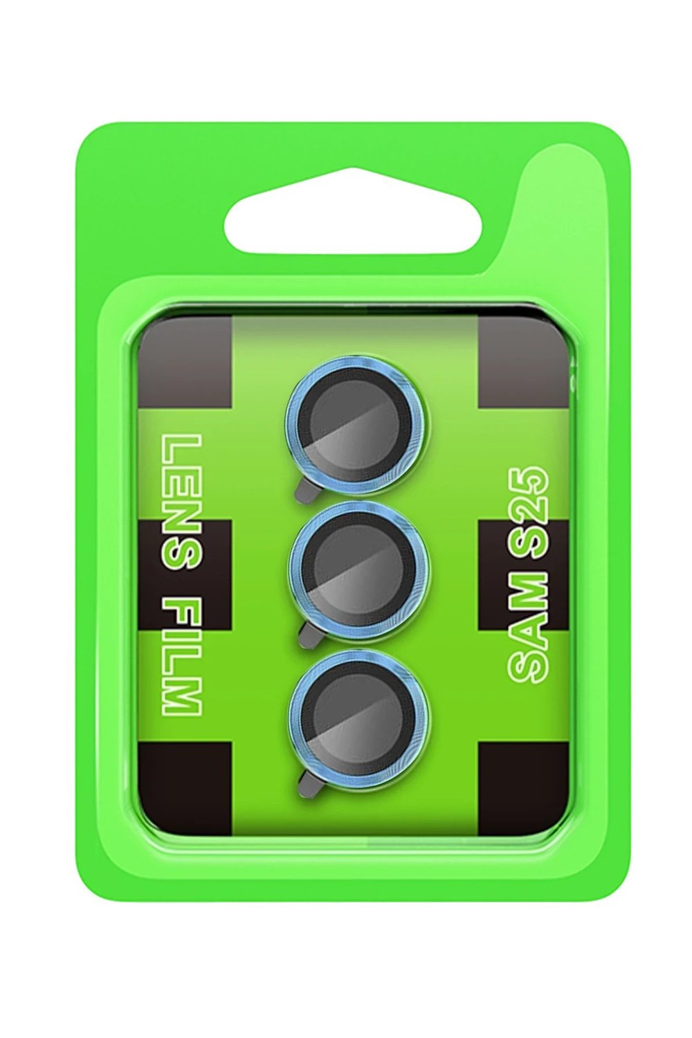 Mey İthalat®  Samsung Galaxy S25 Plus Raze Metal Kamera Lens - Mavi