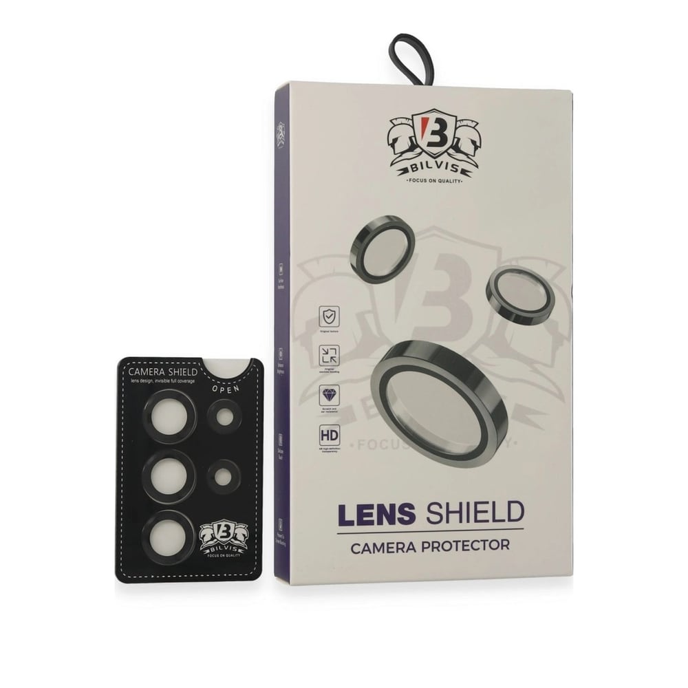 Mey İthalat®  Samsung Galaxy S25 Ultra Bilvis Titan Kamera Lens - Siyah