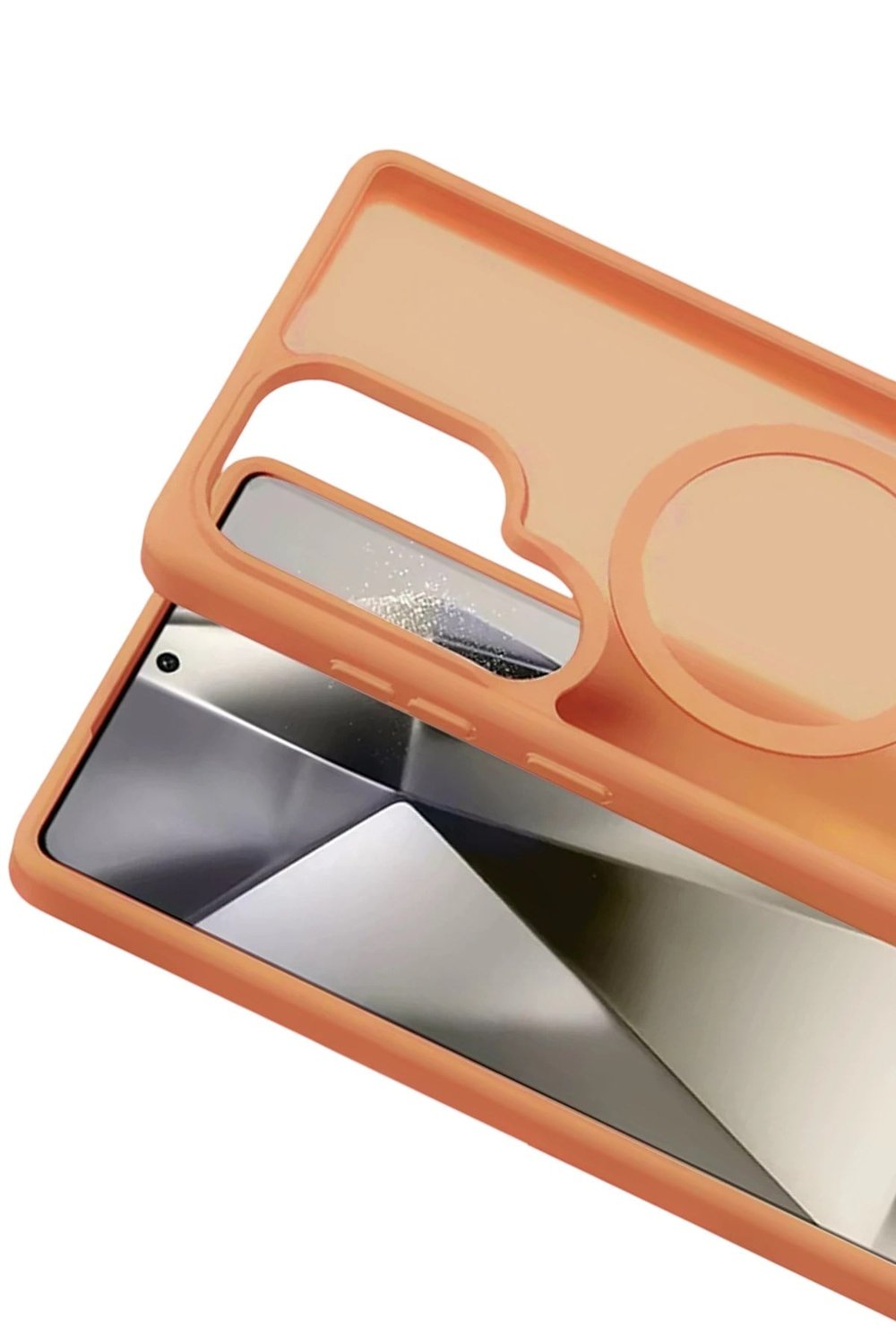 Mey İthalat®  Samsung Galaxy S25 Ultra Jota Magsafe Kapak - Turuncu
