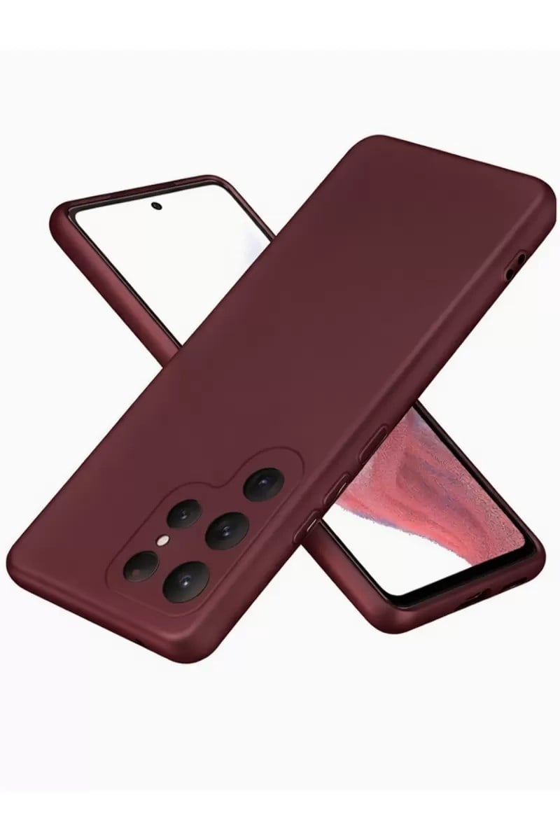 Mey İthalat®  Samsung Galaxy S25 Ultra Kılıf First Silikon - Bordo