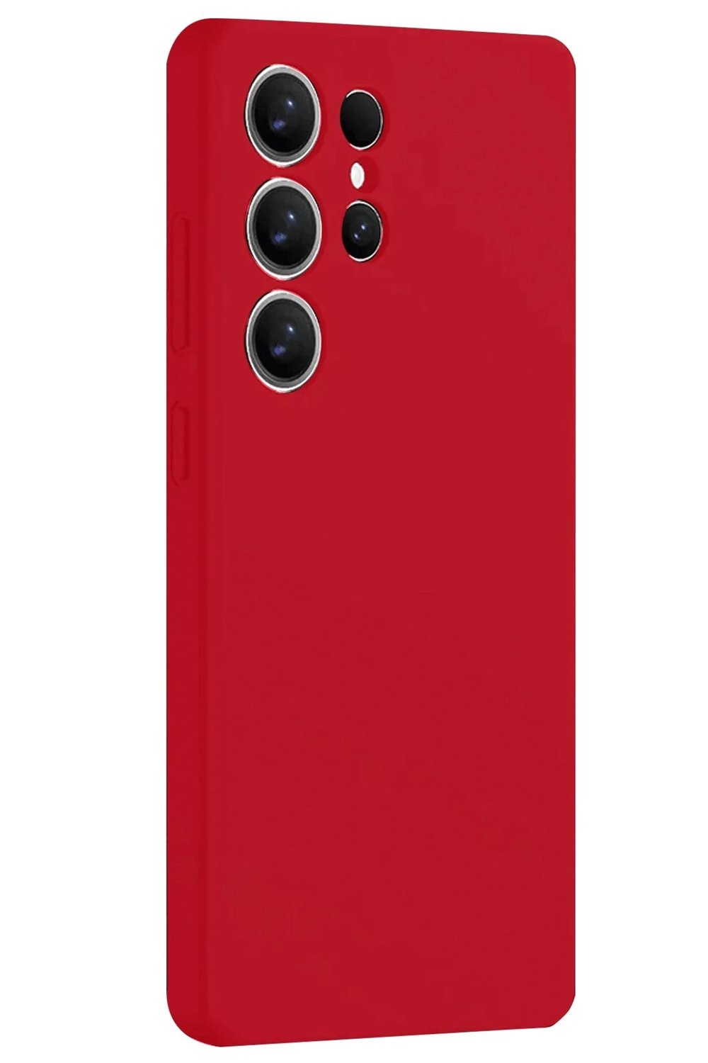 Mey İthalat®  Samsung Galaxy S25 Ultra Kılıf Nano içi Kadife Silikon - Kırmızı