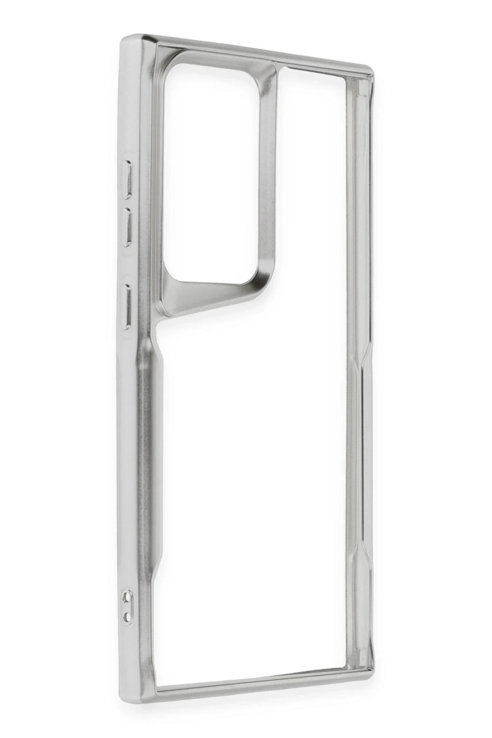 Mey İthalat®  Samsung Galaxy S25 Ultra Kılıf Boyi Silikon Kapak - Gümüş
