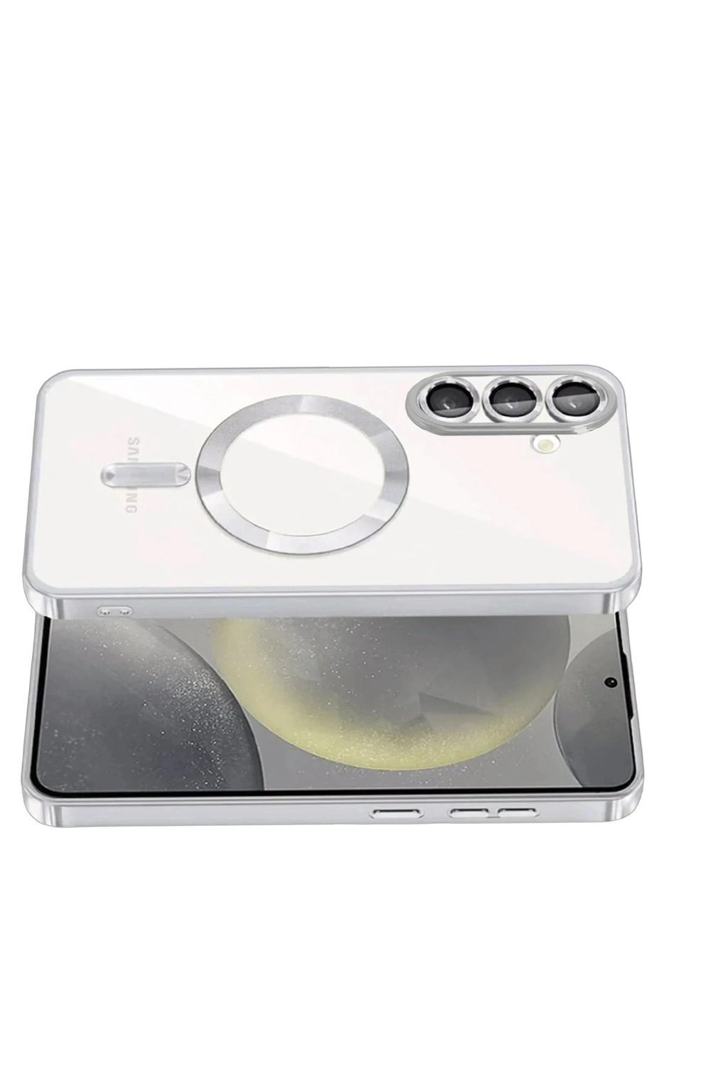 Mey İthalat®  Samsung Galaxy S26 Kross Magneticsafe Kapak - Gümüş