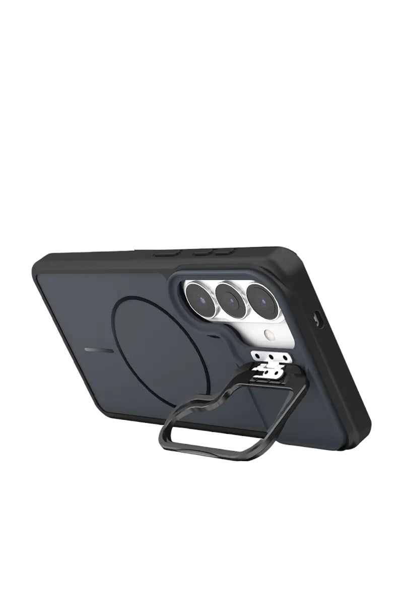 Mey İthalat®  Samsung Galaxy S26 Pale Magsafe Standlı Kapak - Siyah