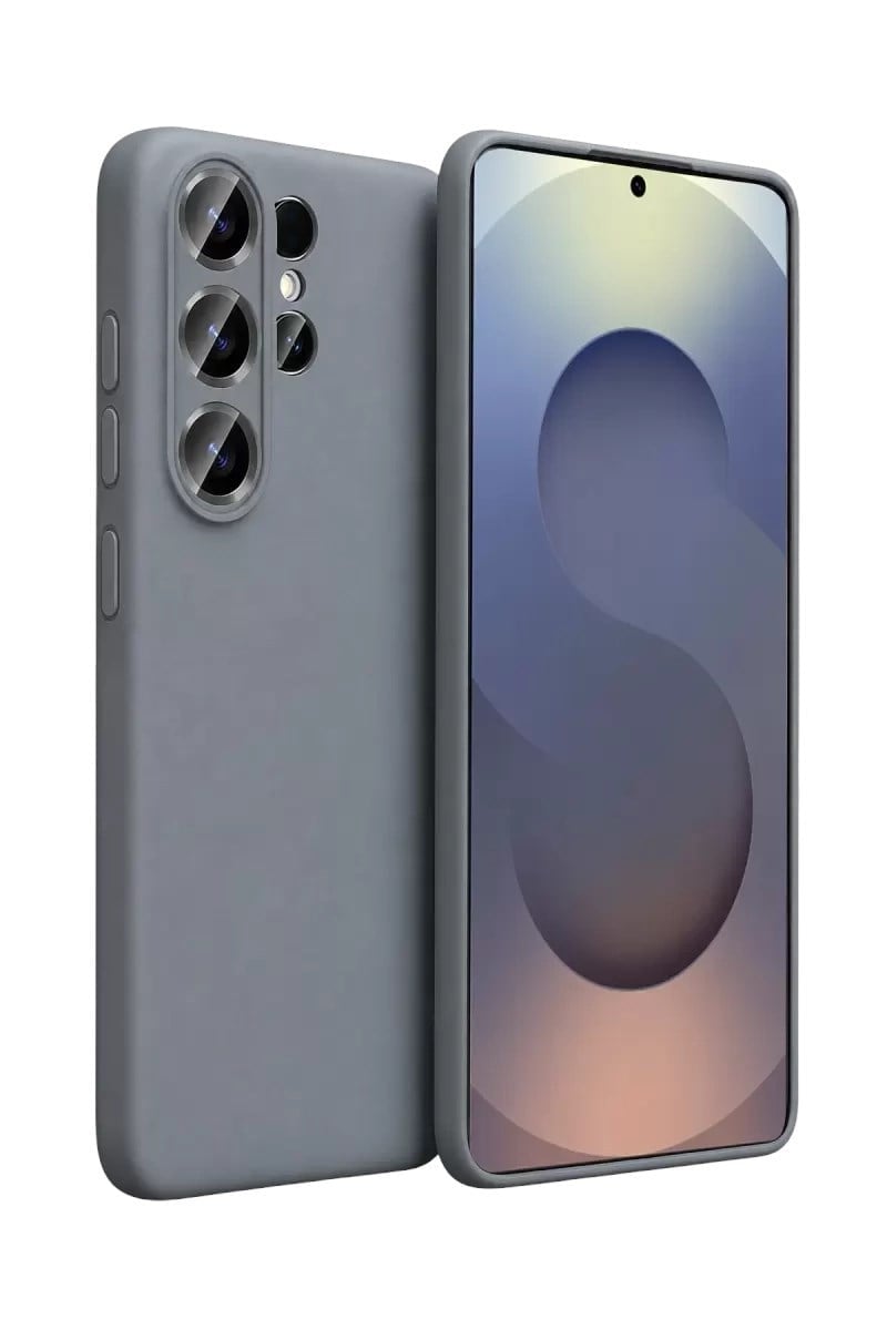 Mey İthalat®  Samsung Galaxy S26 Ultra Nano içi Kadife Silikon - Gri