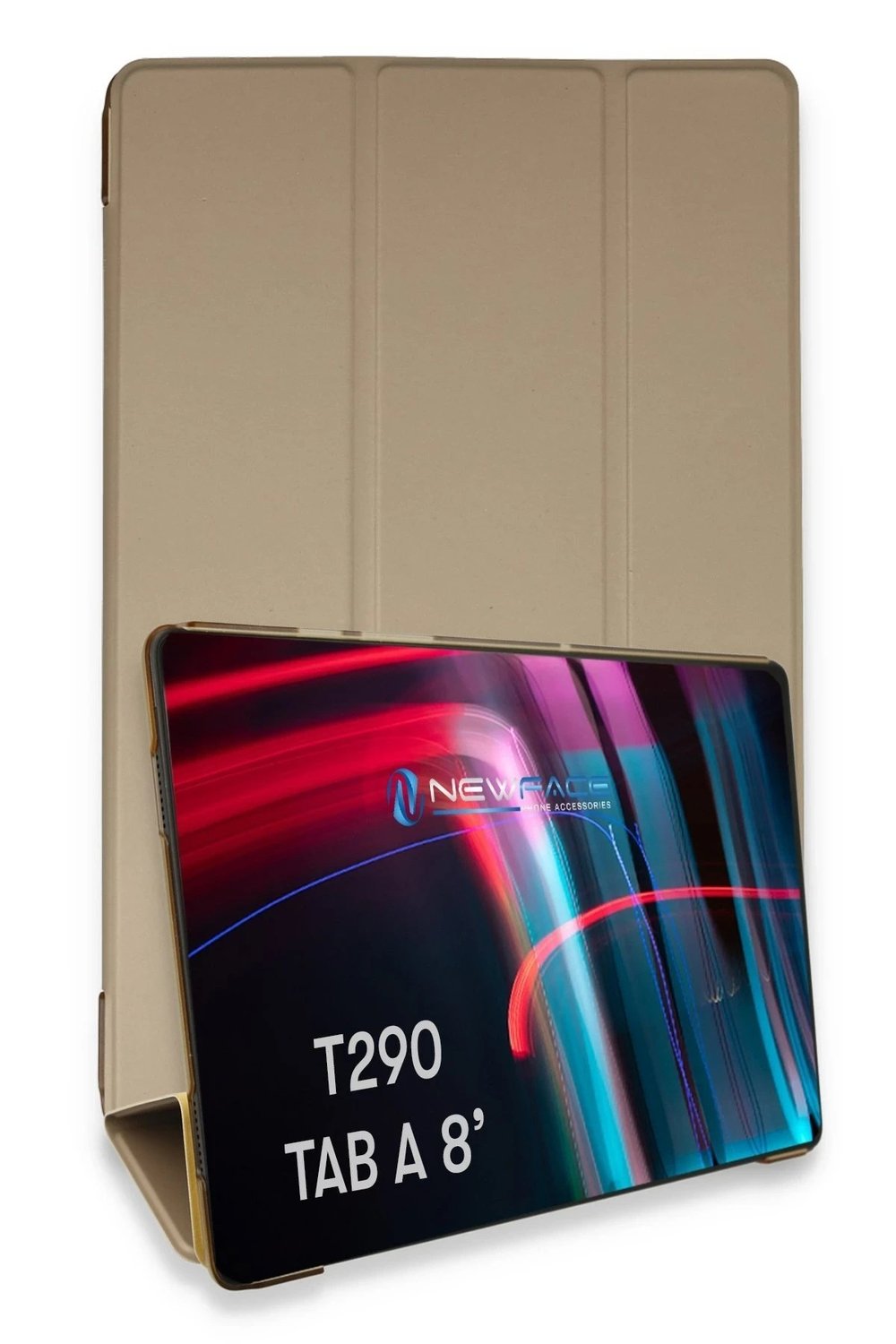 Mey İthalat®  Samsung Galaxy T290 Tab A 8 Kılıf Tablet Smart Kılıf - Gold