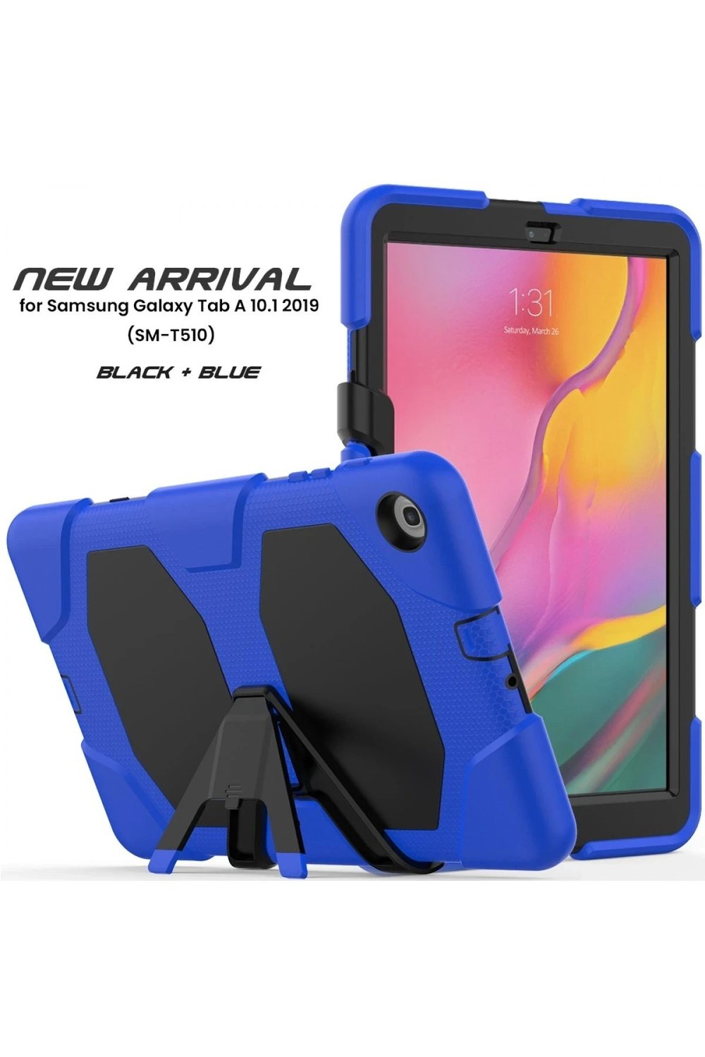 Mey İthalat®  Samsung Galaxy T510 Tab A 10.1 Kılıf Griffin Tablet Kapak - Mavi