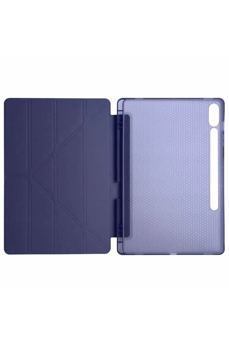 Mey İthalat®  Samsung Galaxy X510 Tab S9 FE 11 Kılıf Kalemlikli Mars Tablet Kılıfı - Lacivert