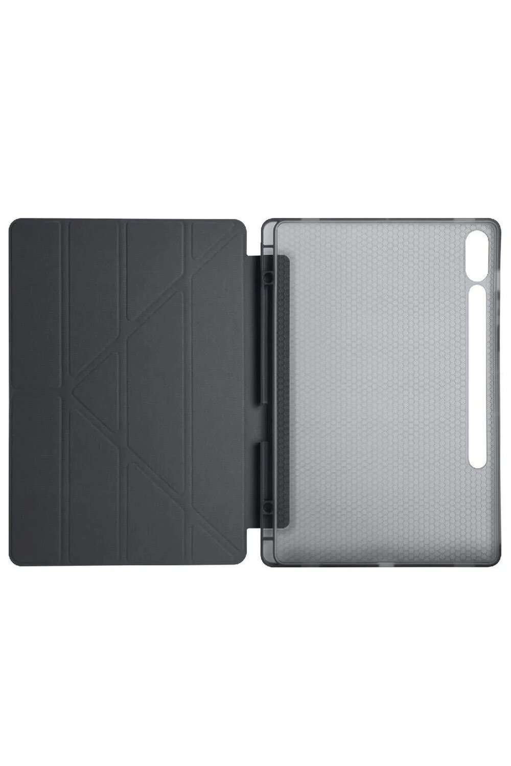 Mey İthalat®  Samsung Galaxy X510 Tab S9 FE 11 Kılıf Kalemlikli Mars Tablet Kılıfı - Siyah