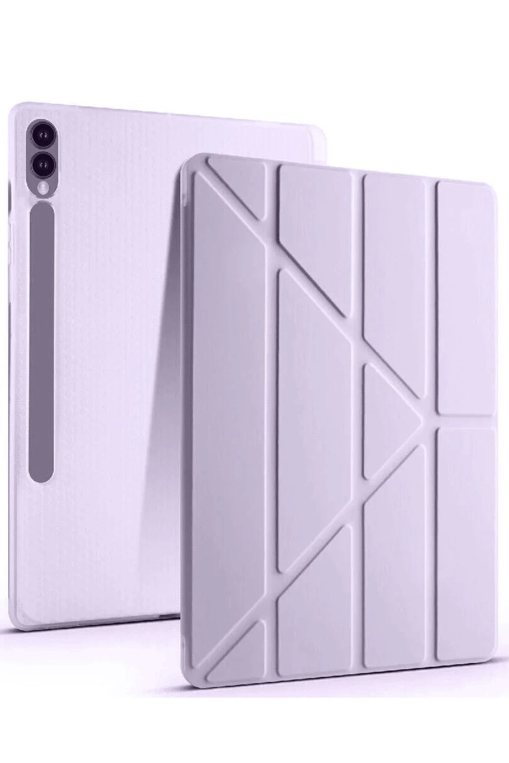 Mey İthalat®  Samsung Galaxy X610 Tab S9 FE Plus 12.4 Kılıf Kalemlikli Mars Tablet Kılıfı - Lila