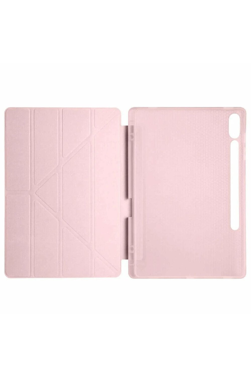 Mey İthalat®  Samsung Galaxy X610 Tab S9 FE Plus 12.4 Kılıf Kalemlikli Mars Tablet Kılıfı - Rose Gold