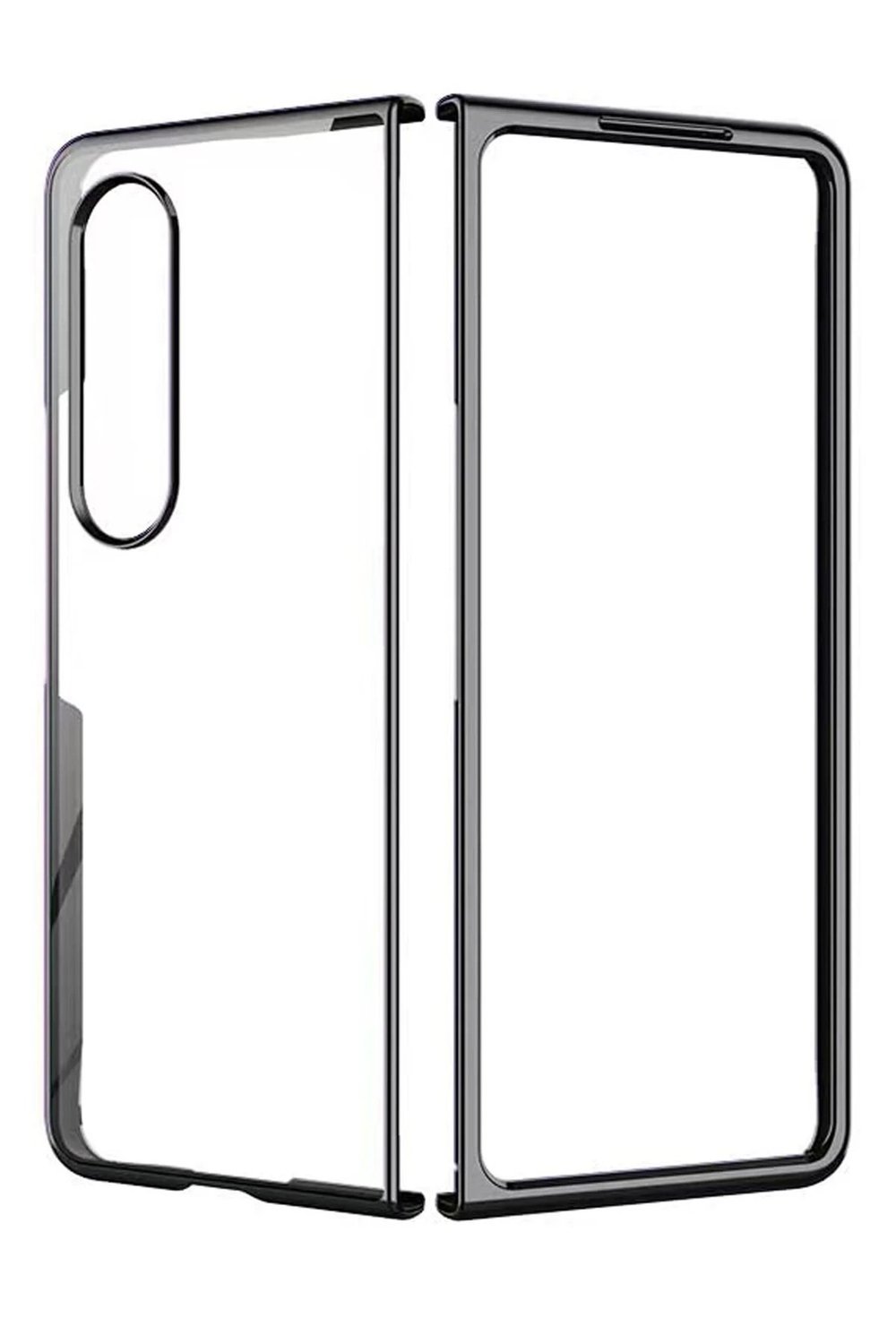 Mey İthalat®  Samsung Galaxy Z Fold 4 Kılıf Fold Element Kapak - Siyah