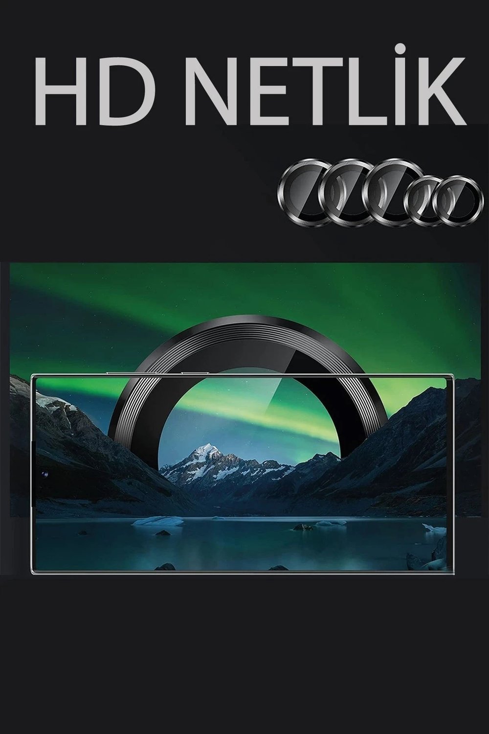 Mey İthalat®  Samsung Galaxy Z Fold 5 Valdez Metal Kamera Lens - Siyah