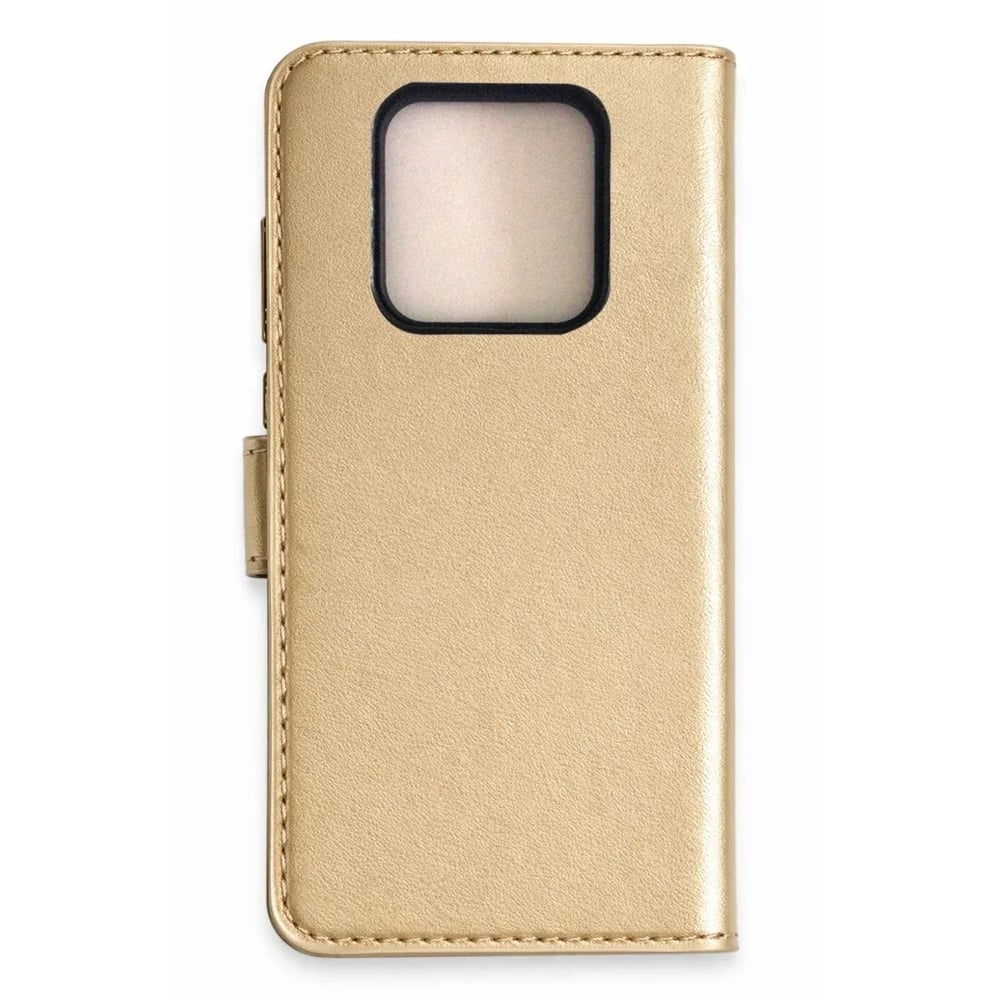 Mey İthalat®  Tecno Camon 16 Prime Trend S Plus Kapaklı Kılıf - Gold
