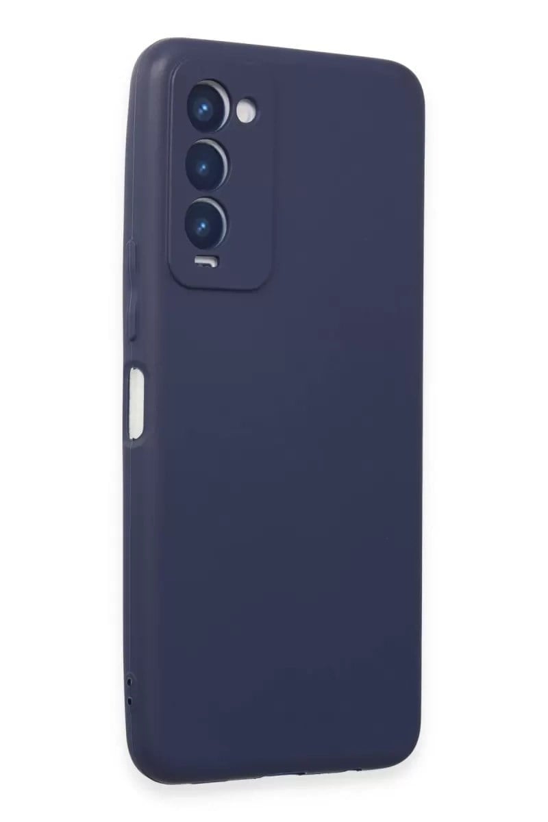 Mey İthalat®  Tecno Camon 18 Kılıf First Silikon - Lacivert