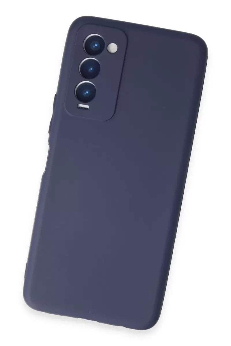 Mey İthalat®  Tecno Camon 18 Kılıf First Silikon - Lacivert