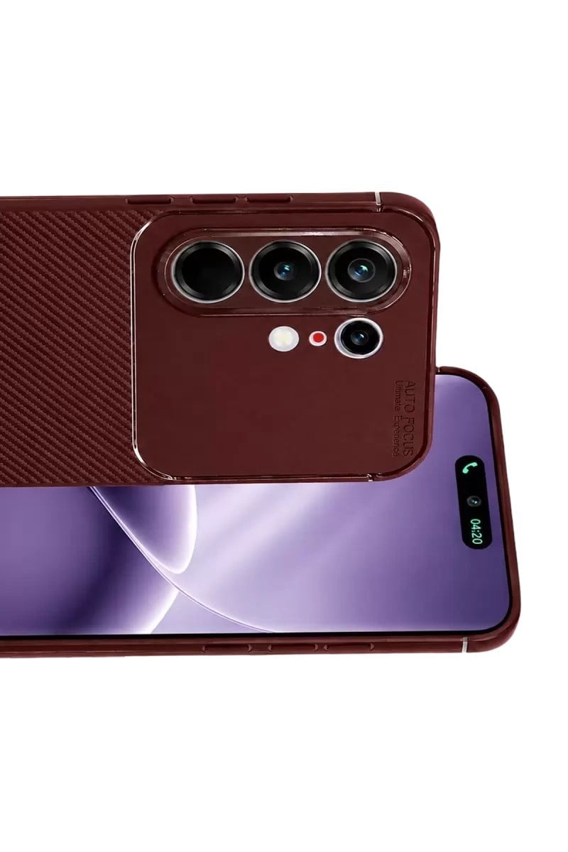 Mey İthalat®  Tecno Camon 50 Pro 5G Auto Focus Karbon Kapak - Bordo