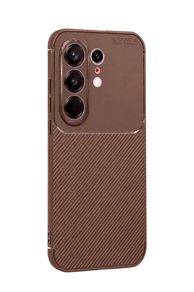 Mey İthalat®  Tecno Camon 50 Pro 5G Auto Focus Karbon Kapak - Kahverengi