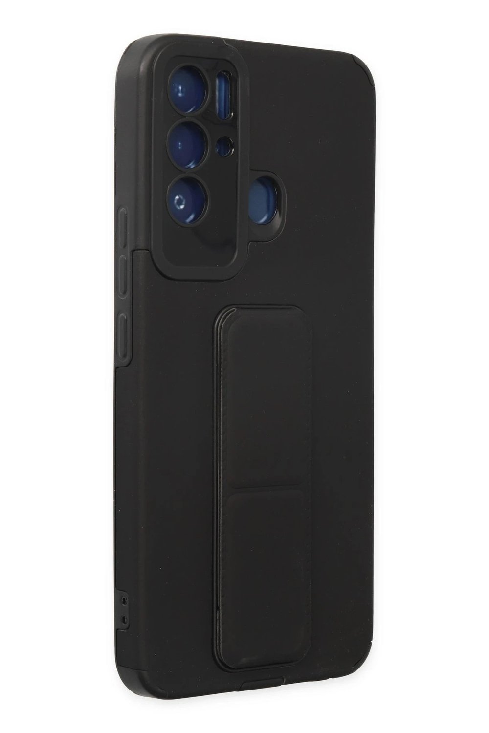 Mey İthalat®  Tecno Pova Neo Kılıf Mega Standlı Silikon - Siyah