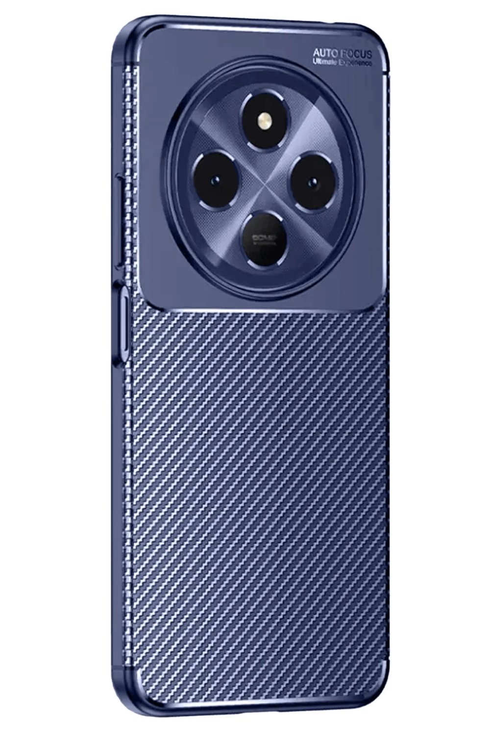 Mey İthalat®  Tecno Spark 30C Kılıf Auto Focus Karbon Kapak - Lacivert
