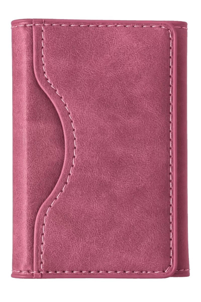 Mey İthalat®  Tema Magsafe Deri Kartlık - Pembe