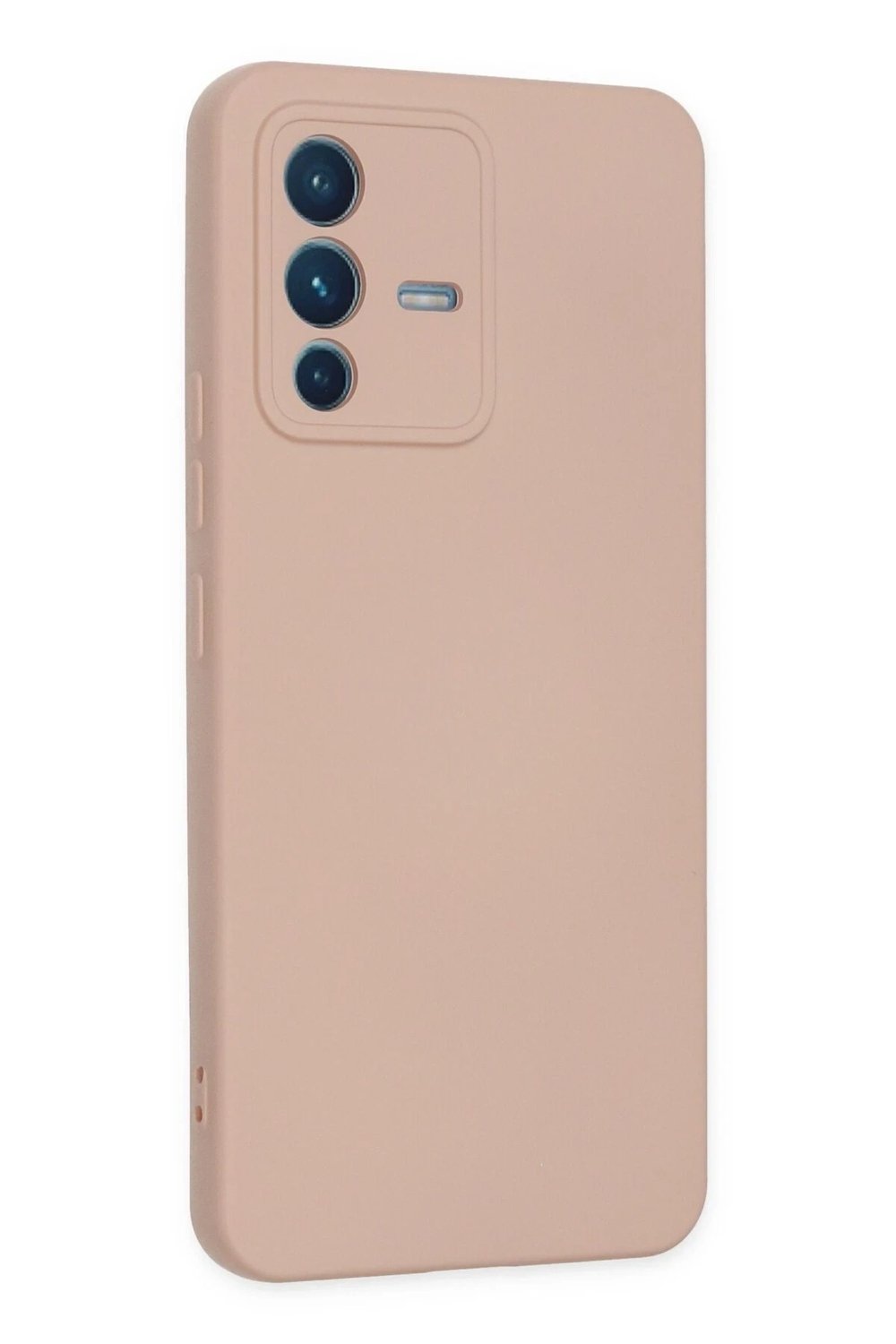 Mey İthalat®  Vivo V23 5G Kılıf Nano içi Kadife Silikon - Pudra
