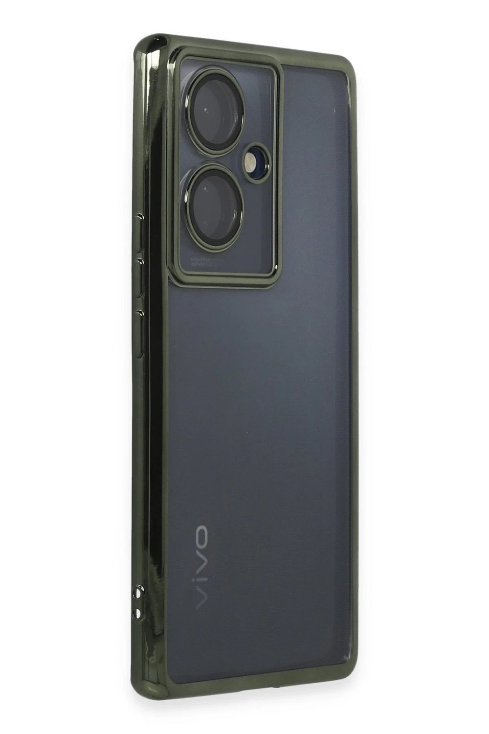 Mey İthalat®  Vivo V29 Lite Kılıf  Lensli Silikon - Yeşil